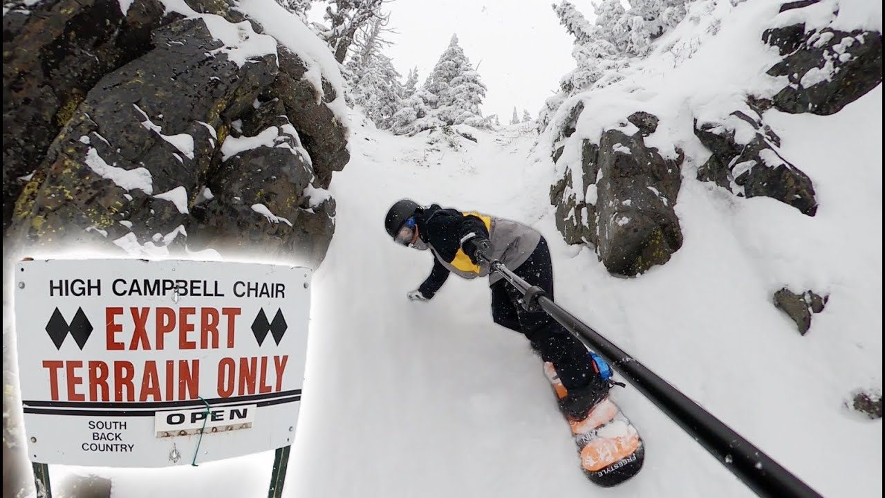 Snowboarding Expert Terrain at Crystal Mountain - (Season 5, Day 64)