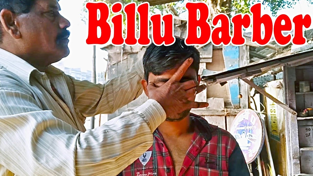 Comb Head massage in Indian village style - asmr billu barber