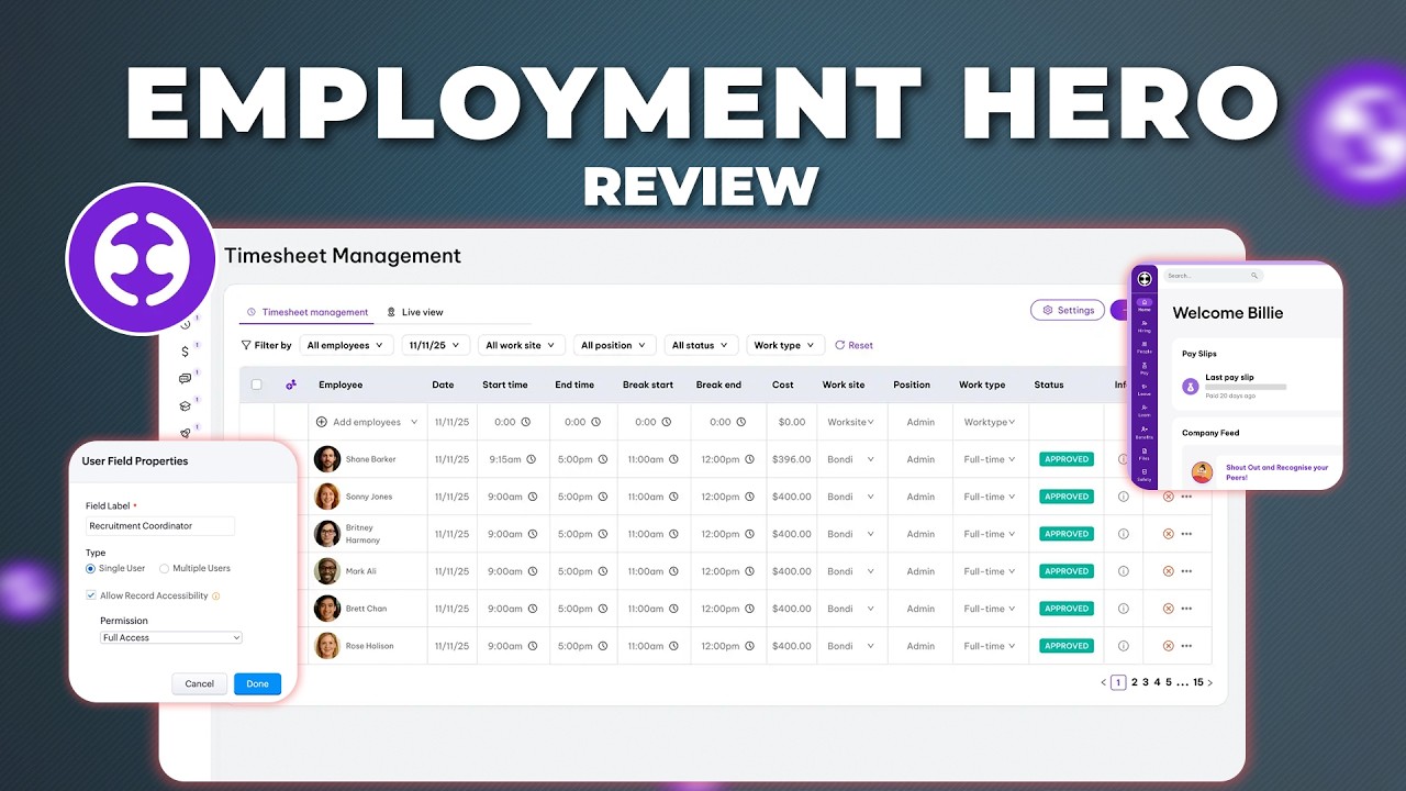 Employment Hero Review - Best HR & Payroll Software