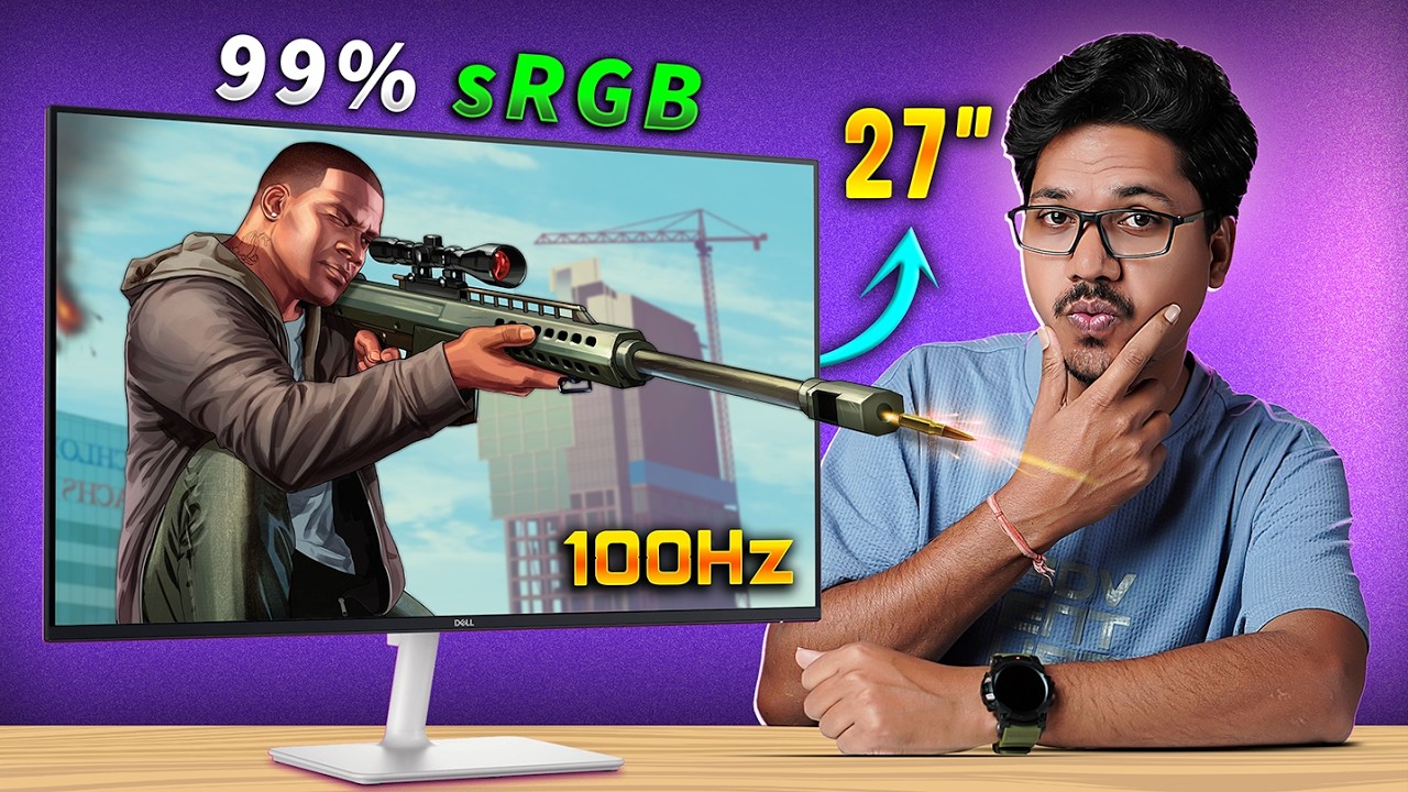 Don't Buy Any Monitor Before Watching This! Dell S2725H Detailed Review (Hindi)