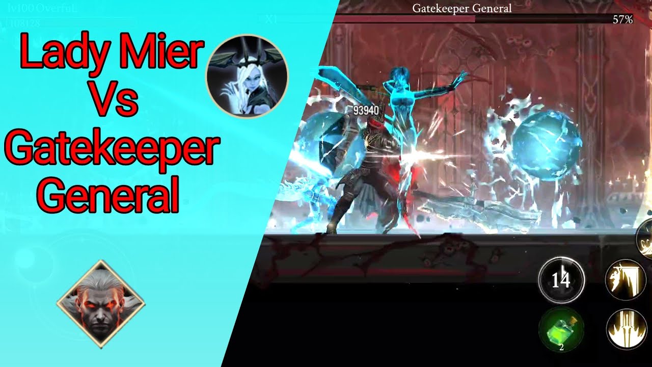 [NEW Aeon] Lady Mier Vs Gatekeeper General | Shadow of Death 2