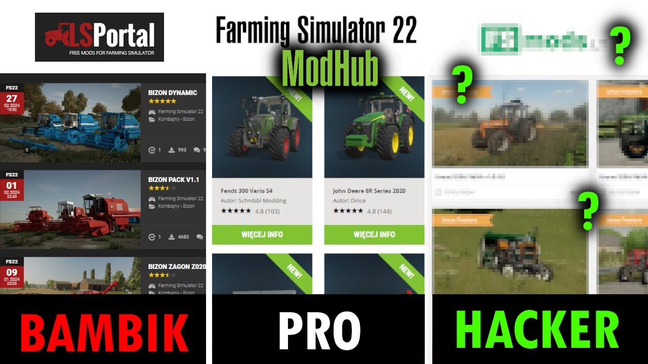 10 NAJLEPSZYCH stron z MODAMI do Farming Simulator 22