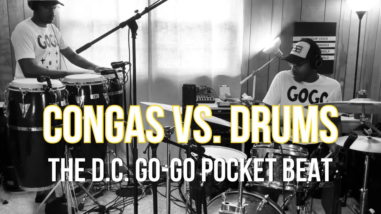 How to Play a DC Go-Go Beat on Drums and Congas #gogomusic #dcgogo #tutorial