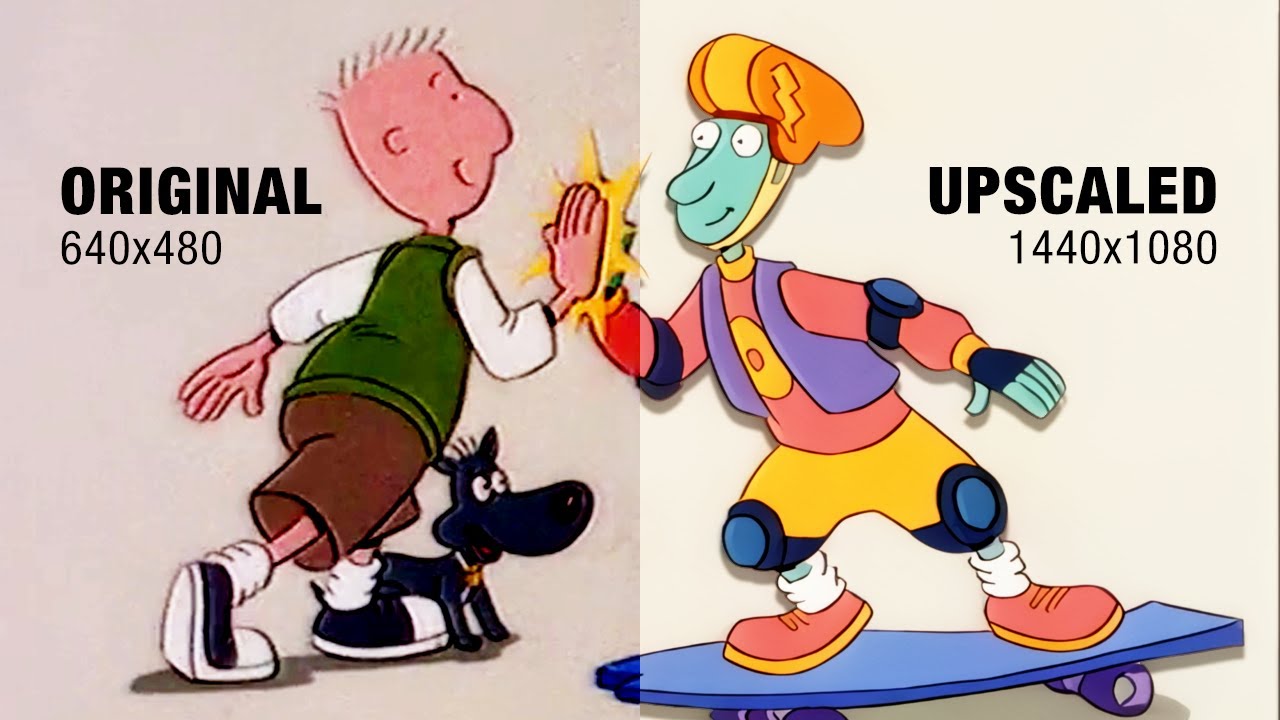 Disney's Doug - SD vs HD Upscale | This is why upscaling is important...