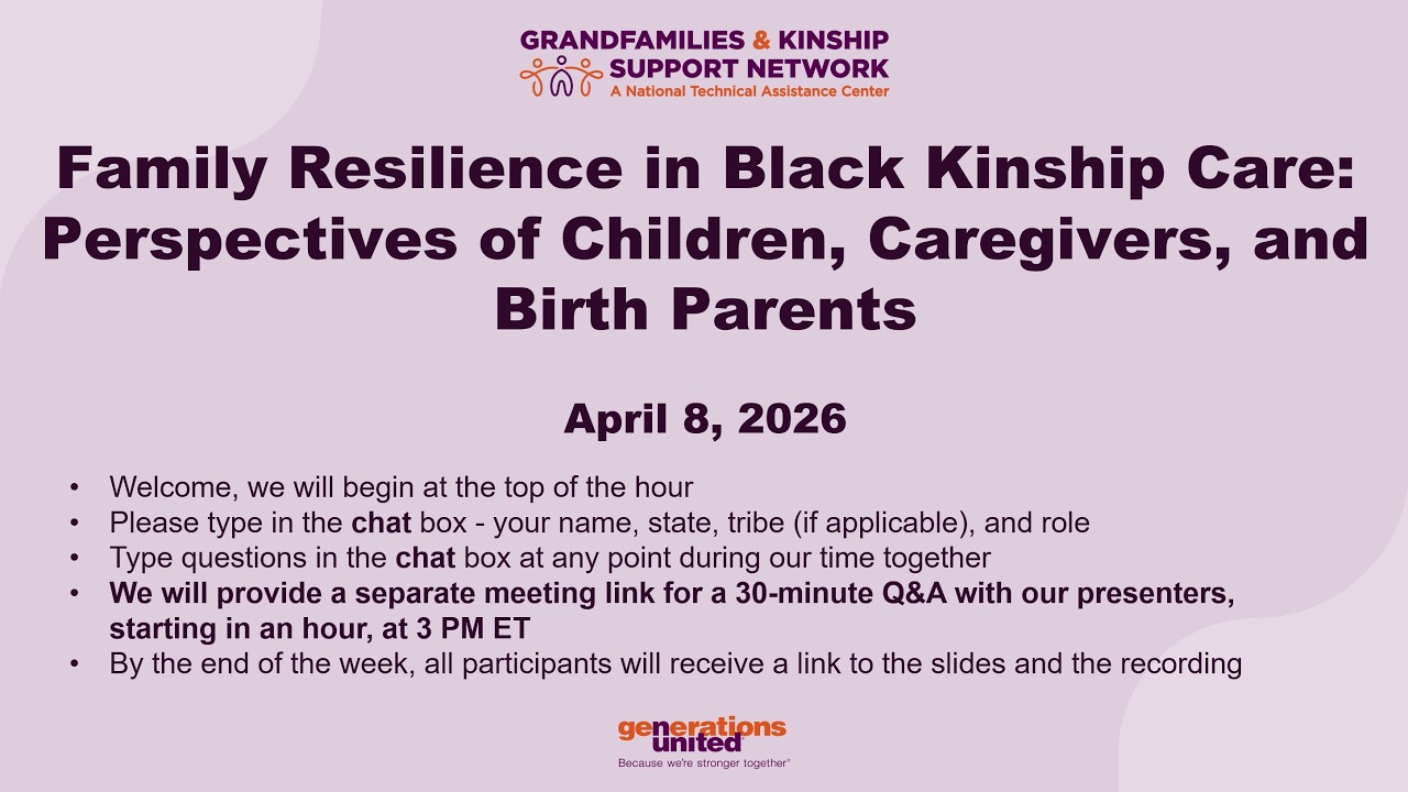 Family Resilience in Black Kinship Care: Perspectives of Children, Caregivers, and Birth Parents