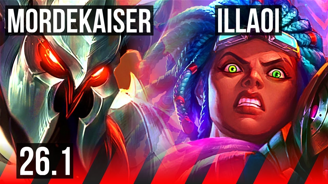 MORDEKAISER vs ILLAOI (TOP) | Good KDA: 12/1/6 | KR Master | 26.1