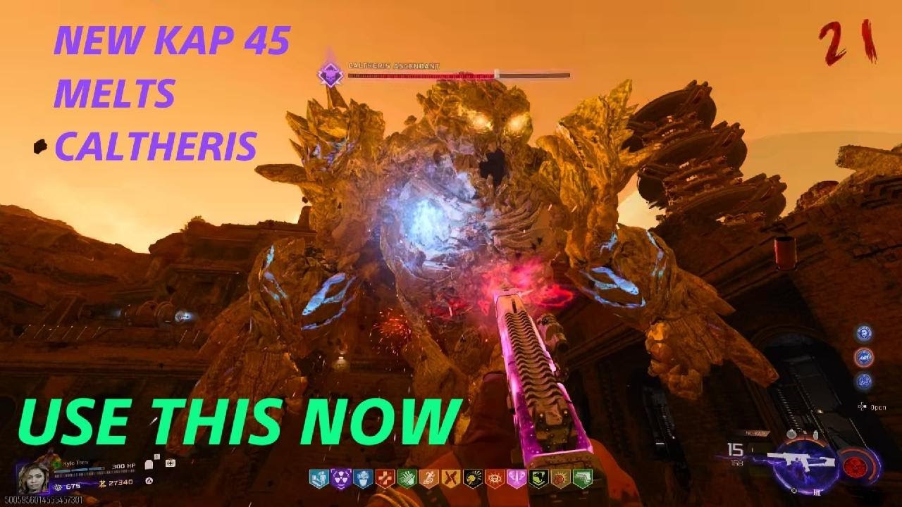 NEW KAP 45 ATTATCHMENT MELTS ASTRA MALORUM BOSS | BLACK OPS 7 ZOMBIES