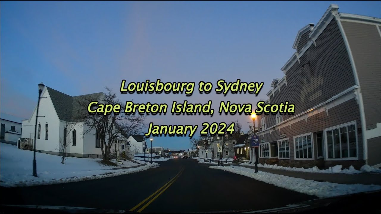 (Timelapse) Louisbourg to Sydney, Nova Scotia - January 2024