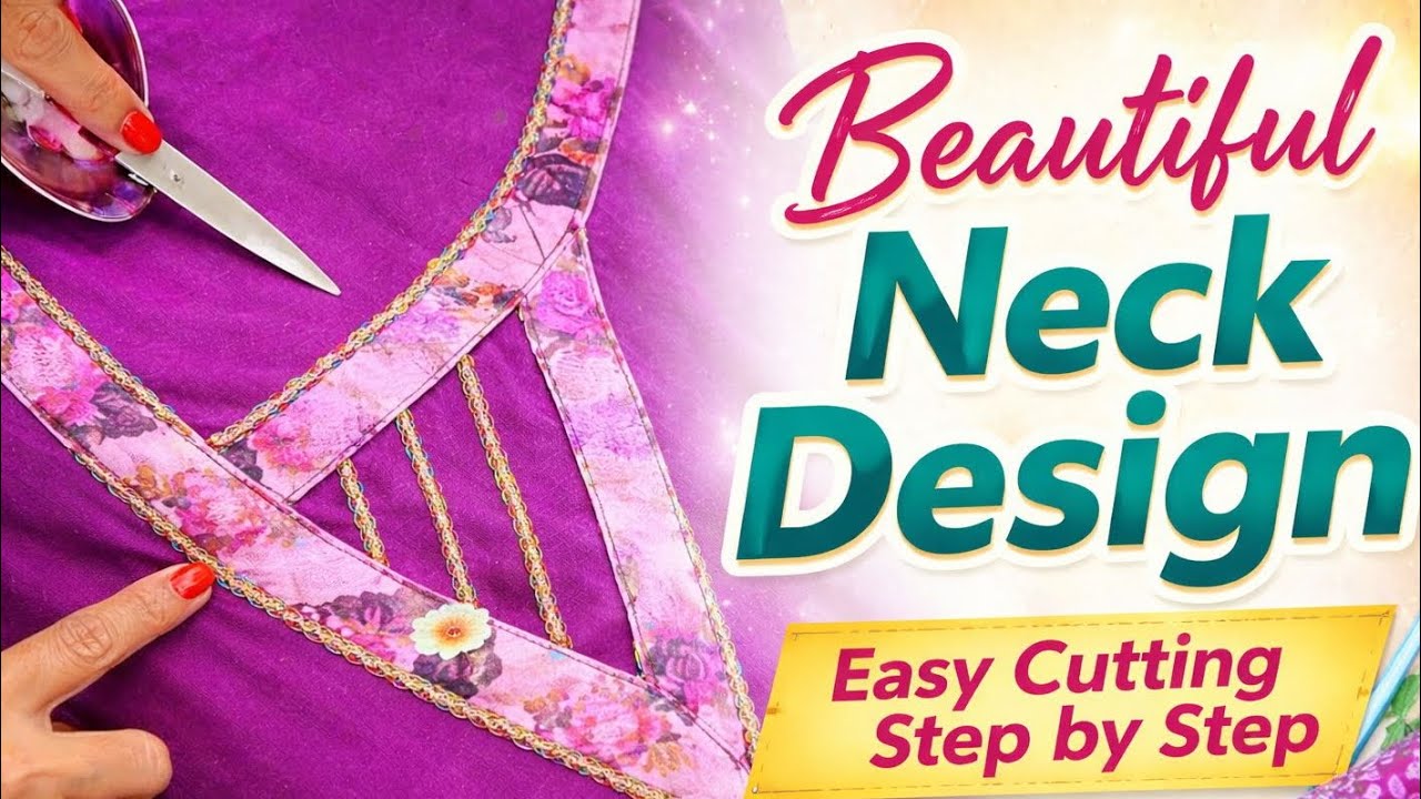 Beautiful Neck Design Cutting & Stitching | Easy & Latest Neck Design