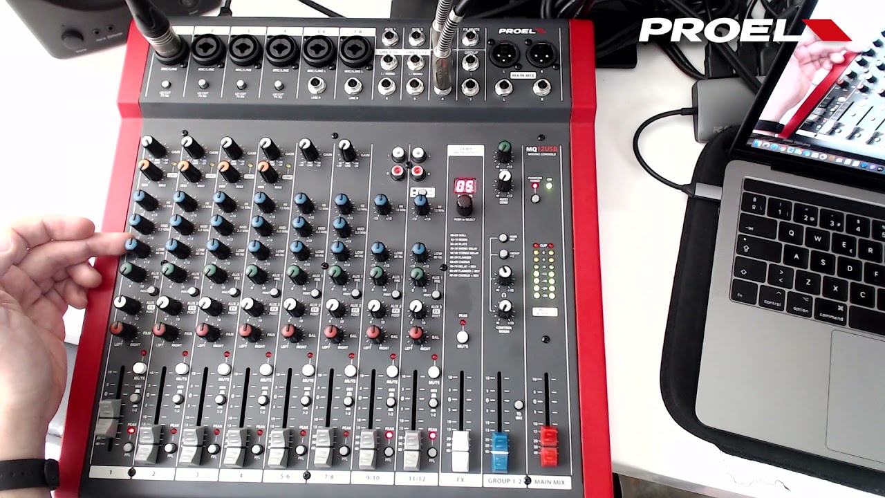 Mezclador an&aacute;logo PROEL MQ12USB | Yamaki SAS