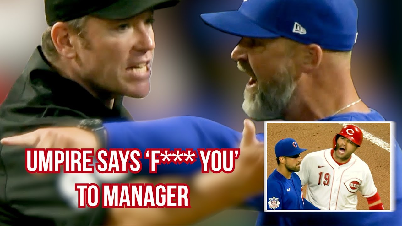Manager tells the umpire to pay attention, a breakdown