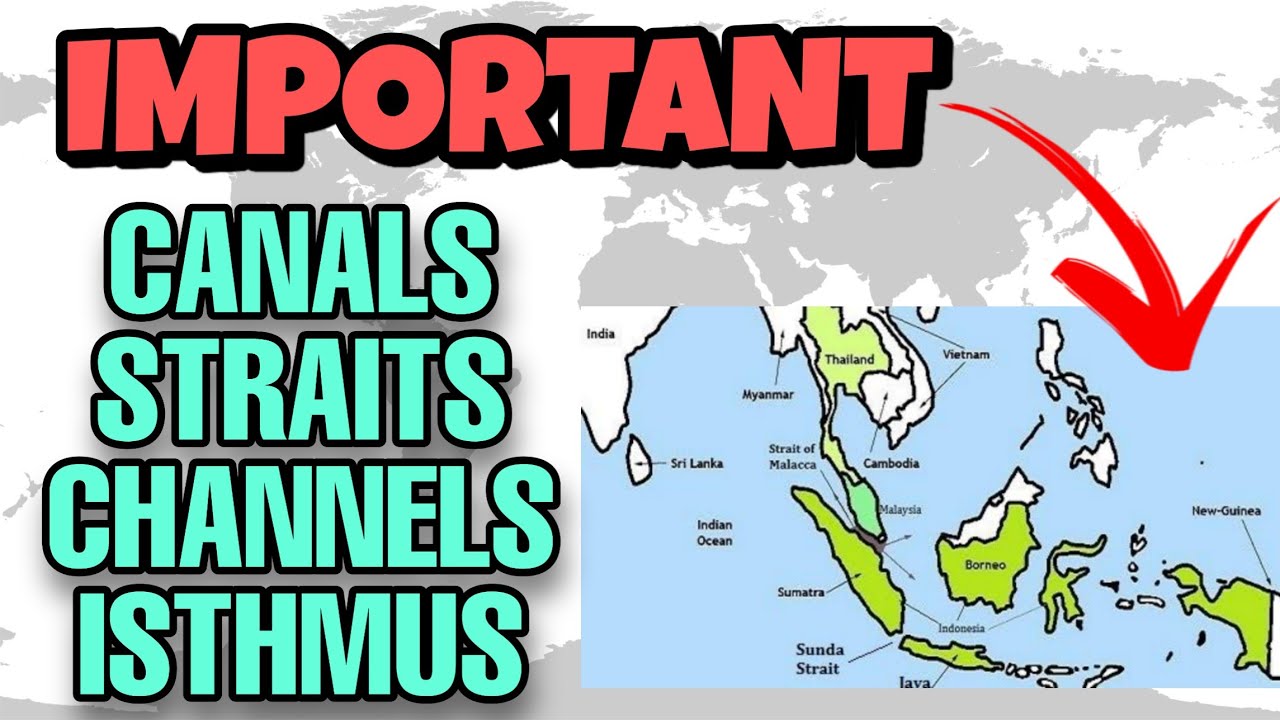 #3 Important Canals | Straits | Channels | Isthmus of the world