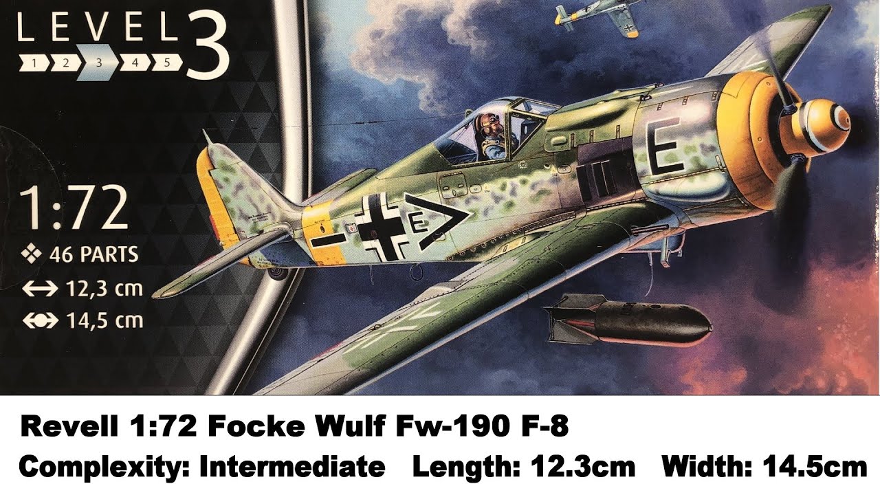 Обзор набора Revell 1:72 Focke-Wulf FW-190 F-8