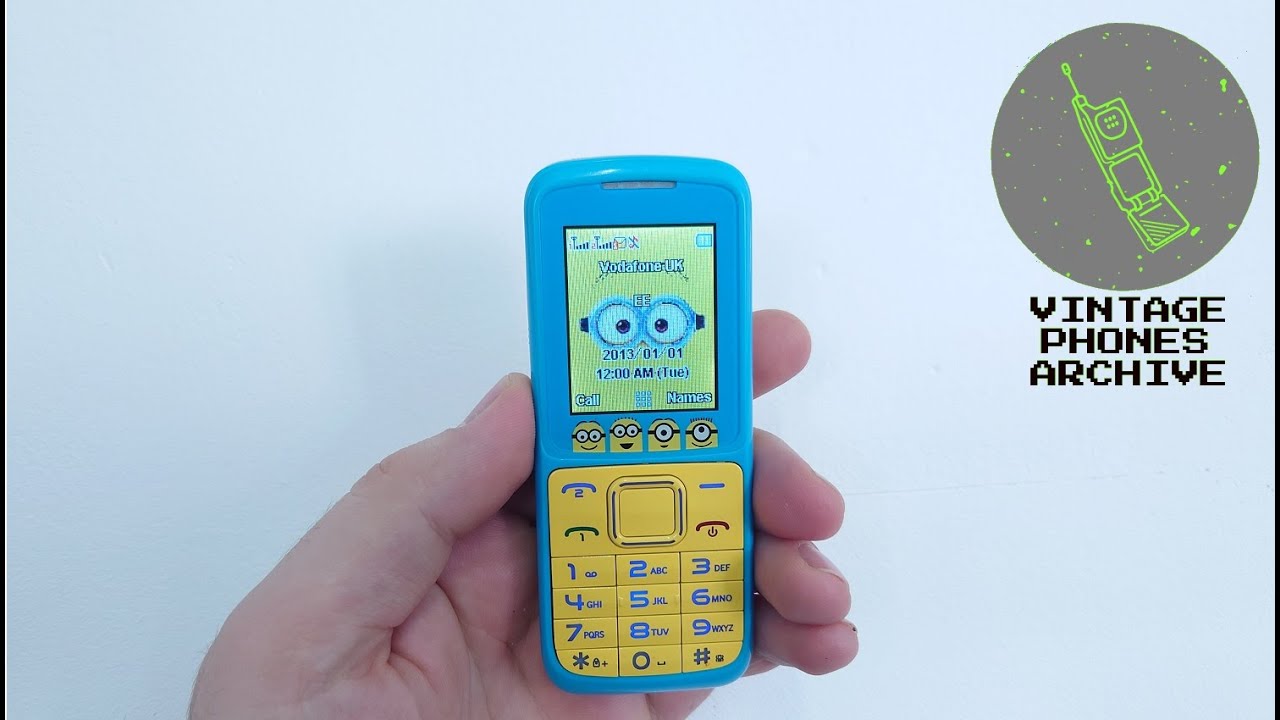 Lexibook GSM20DES Minions Mobile phone menu browse, ringtones, games, wallpapers