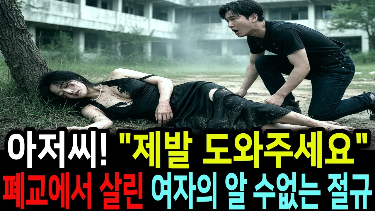 아저씨! '저를 그냥 죽여주세요' 안개 낀 폐교에서 만난 죽어가는 여자의 절규 | 인생사연 | 인생지혜 | 오디오북 | 감동사연