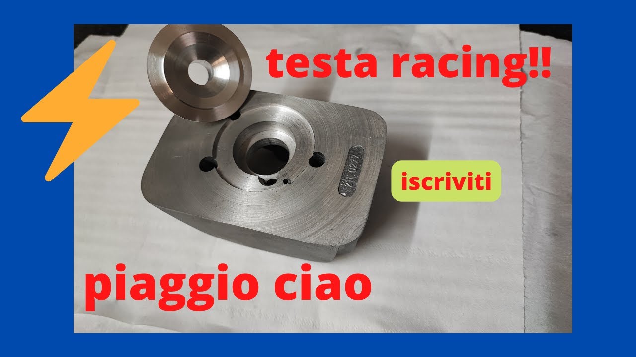 elaborazione piaggio ciao testa scomponibile! (tornitura dal Pieno)