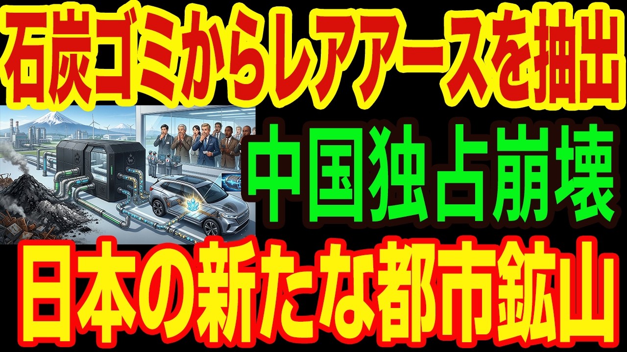 【徹底解説】汚い石炭ゴミがEVの心臓部に！？世界のエリートが絶句した、日本発「コールアッシュ回収術」の最強ブラックボックス