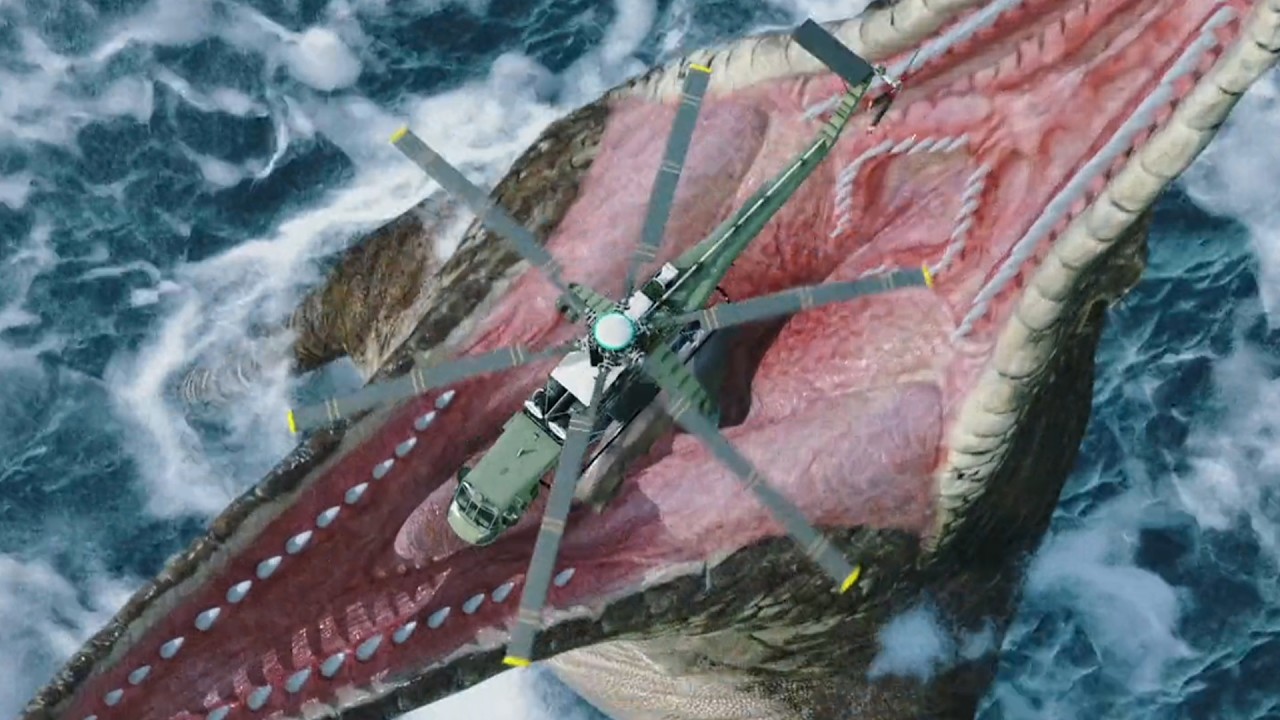 Dinosaurs rule the forest, but meet the sea lord—the mutant giant crocodile.