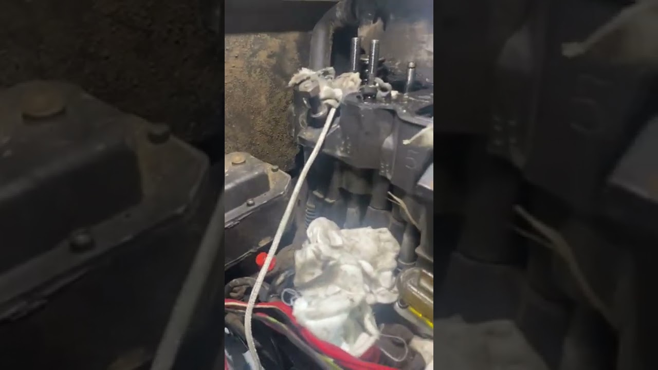 Replacing valve stem seals without removing head on diesel engine