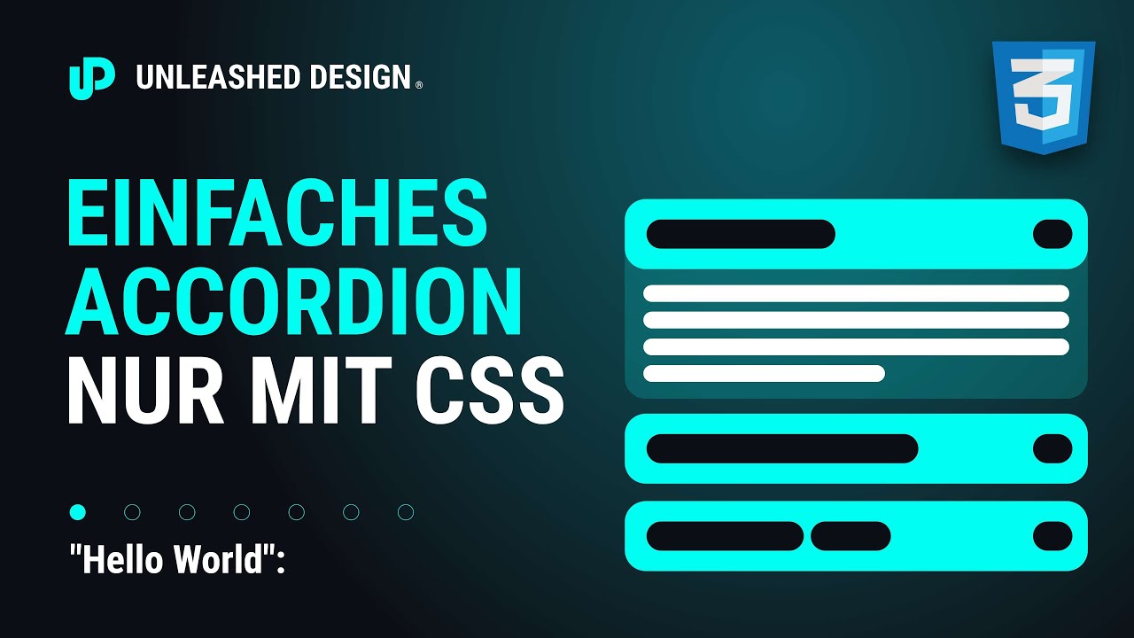 Pure CSS3 Accordion für deine Website ohne JAVASCRIPT 👍 [TUTORIAL]