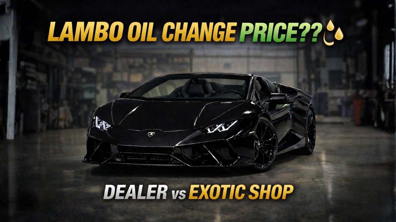 How Much Does a Lamborghini Oil Change Actually Cost?