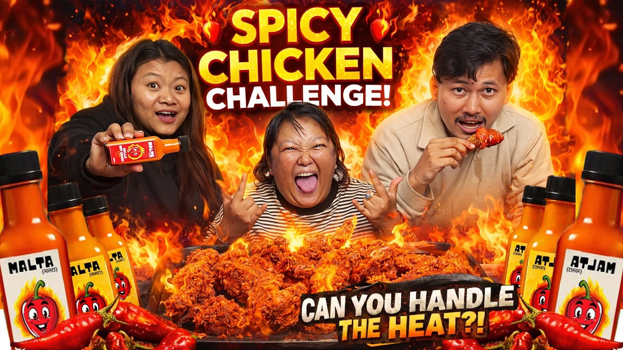 EXTREME SPICY 🔥CHICKEN WITH DALLE 🌶️SAUCE 🥵| MUNA DD LE JHANDAI MAARYO💀