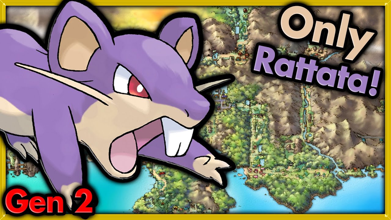 Can I Beat Pokemon Gold with ONLY Rattata? 🔴 Pokemon Challenges ► NO ITEMS IN BATTLE