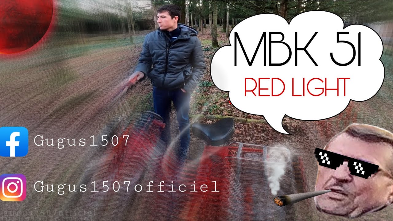MBK 51 RED LIGHT : Prête à bruler le bitume