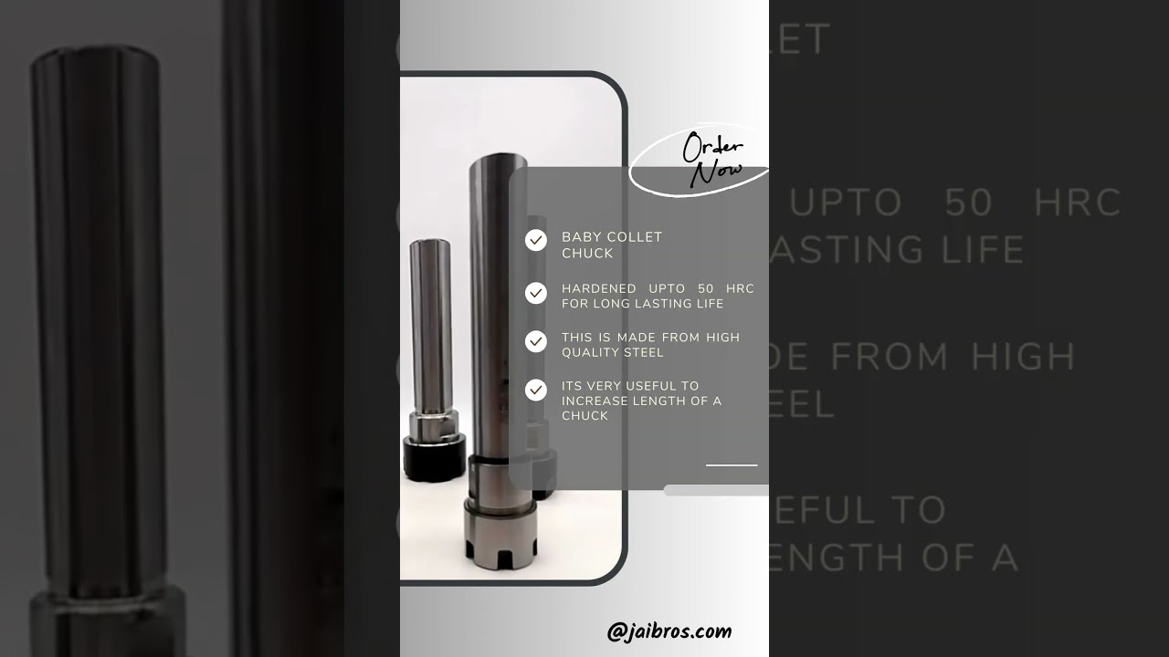 Jaibros - Straight Shank Collet Chuck (CNC Machine Tools)