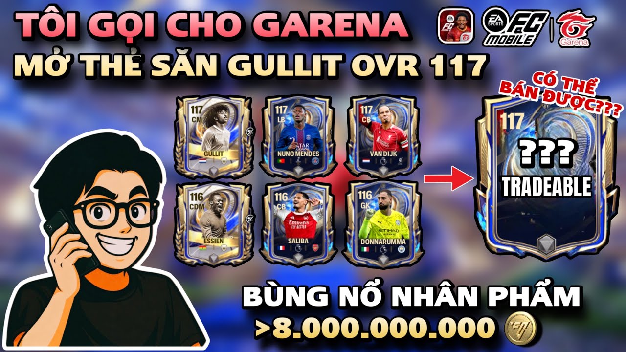 MỞ THẺ SĂN GULLIT OVR 117 VÀ CÁI KẾT BẤT NGỜ!!!