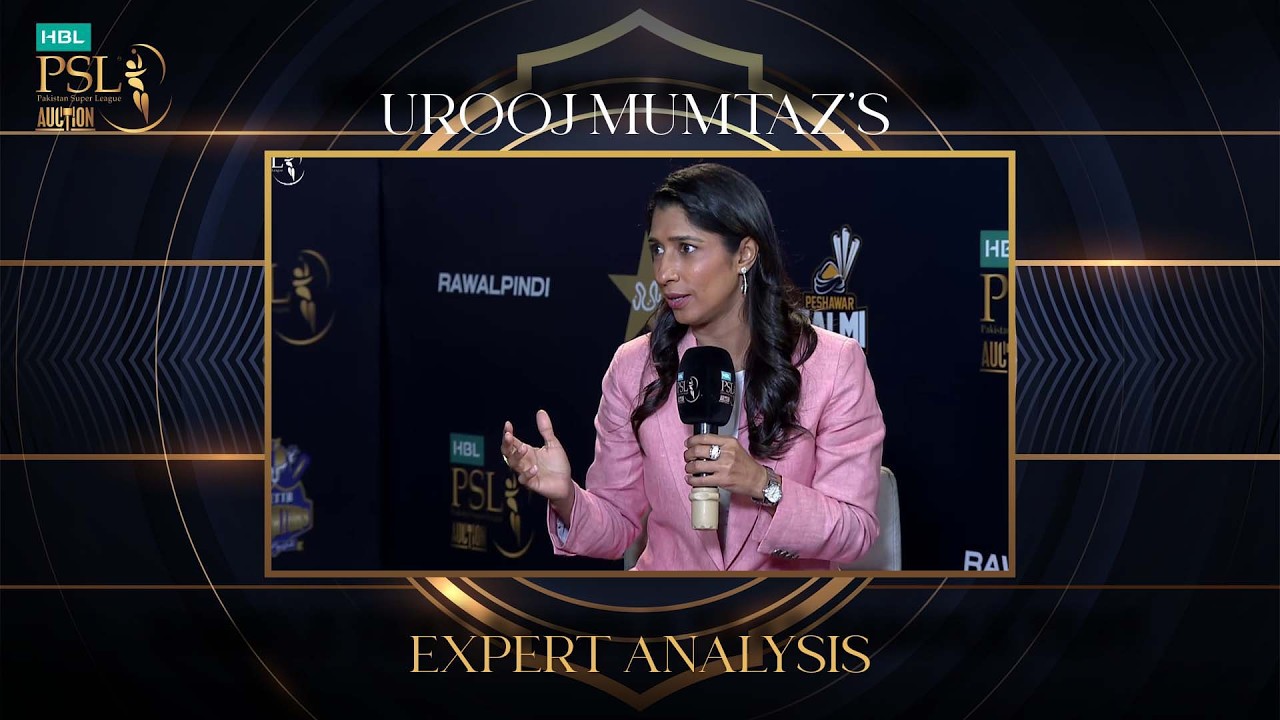 Urooj Mumtaz's expert analysis on the  Player Auction 2026 and how the squads are shaping up MX1U