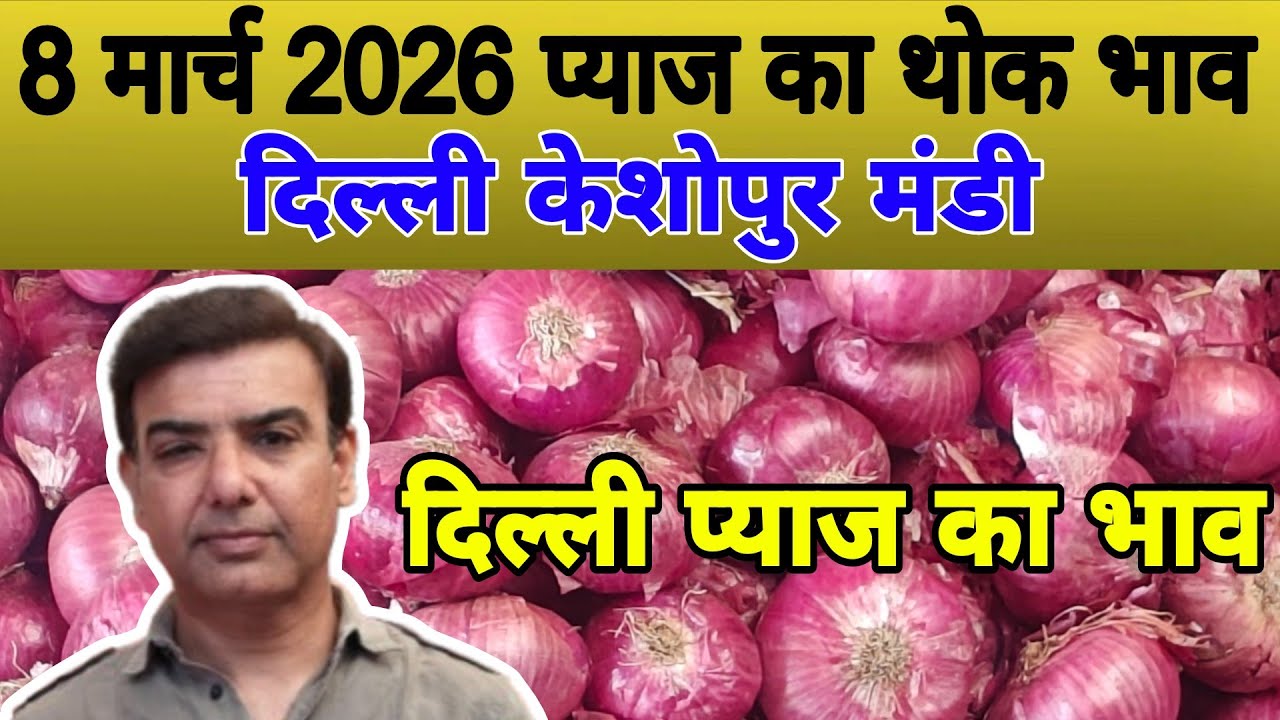 दिल्ली केशोपुर मंडी | 🧅Today onion rates | Today Onion price | Piyaj | 8 March 26 #pyaj #mandiprices