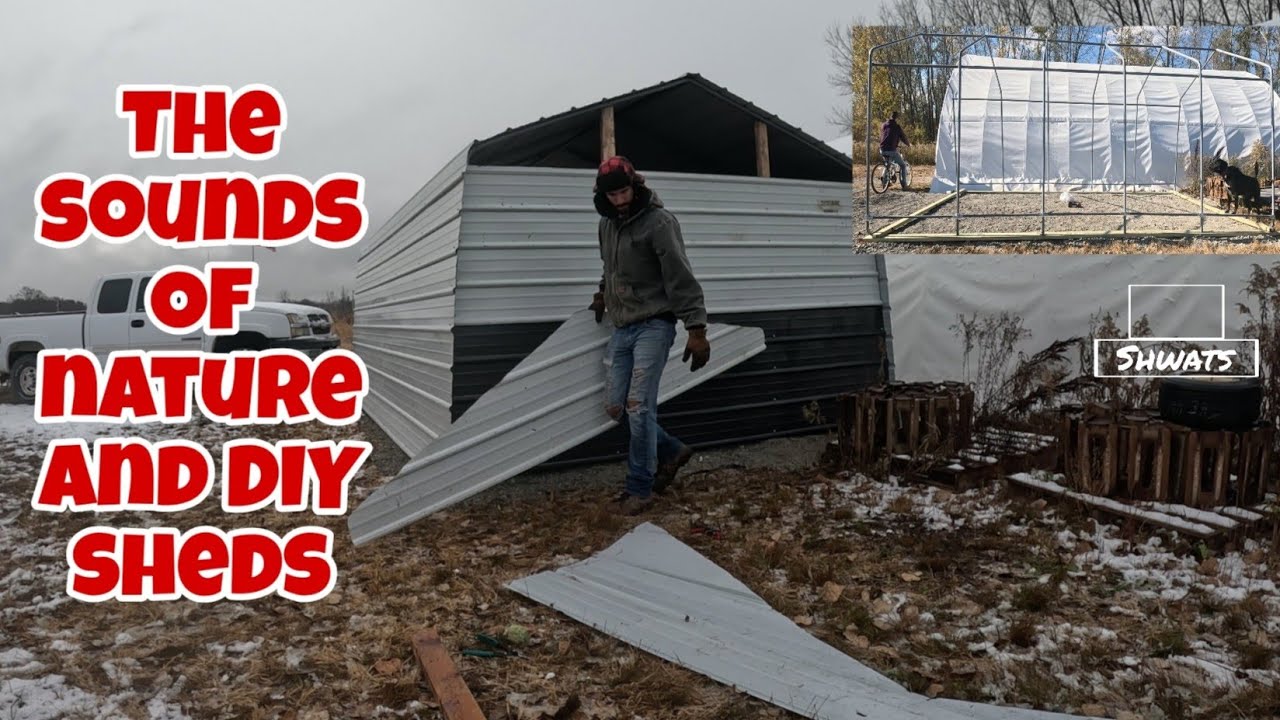 Putting Metal On A Tarp Shed Frame