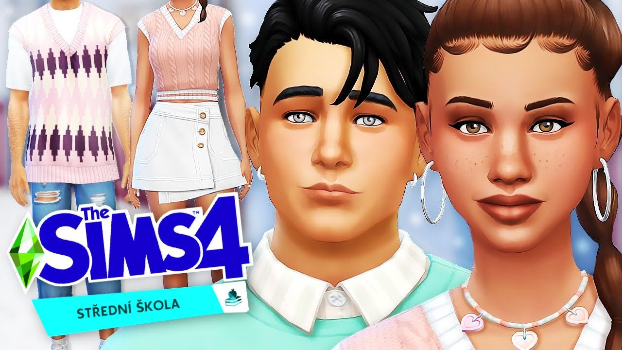👗 OBLEČEN&Iacute; PRO TEENAGERY Z EUFORIE 💄 | The Sims 4 Středn&iacute; &scaron;kola | Tvorba Sim&iacute;ka (CAS)