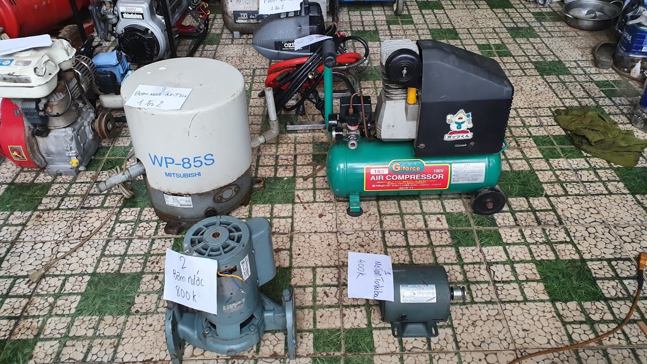 Bơm nước , nén khí nội địa Nhật điện 110v | Ngày 12/1/2019 | LH 0914711438