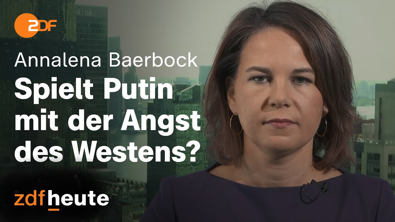 Baerbock über Putins Teilmobilmachung und Panzerlieferungen | Markus Lanz vom 21.09.2022