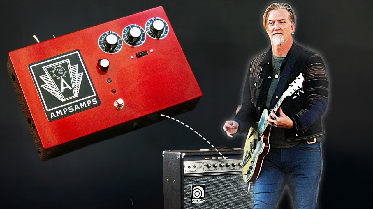 Педаль Ampeg VT-40! Параметрический ламповый перегруз AmpsAmps PRE-Q