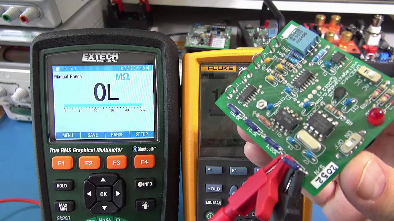 Обзор графического мультиметра Extech GX900 и Fluke 287 — часть 1