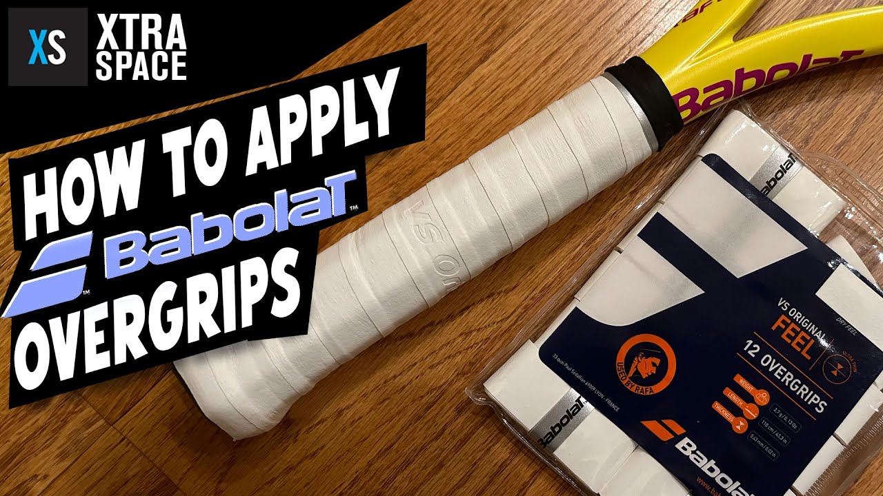 How to Apply Babolat Overgrips #tennis #babolat #DIY
