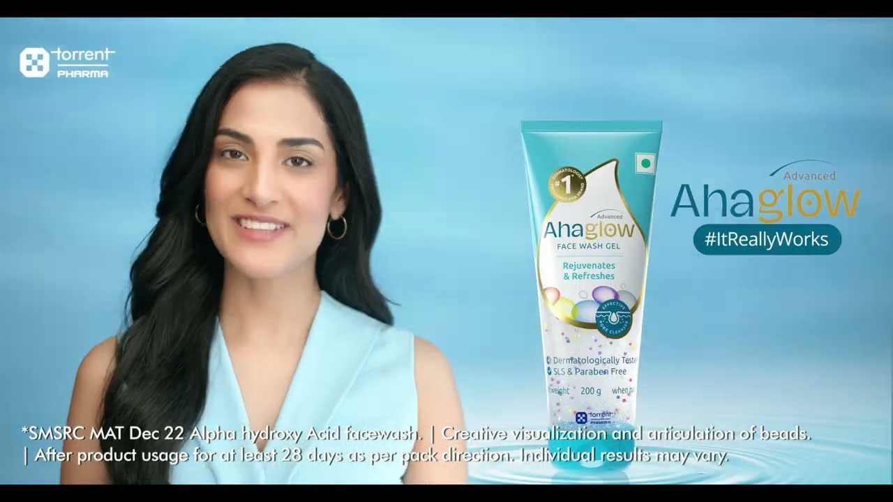 Ahaglow #1* Dermatologist Prescribed AHA Face Wash | English | 10 sec