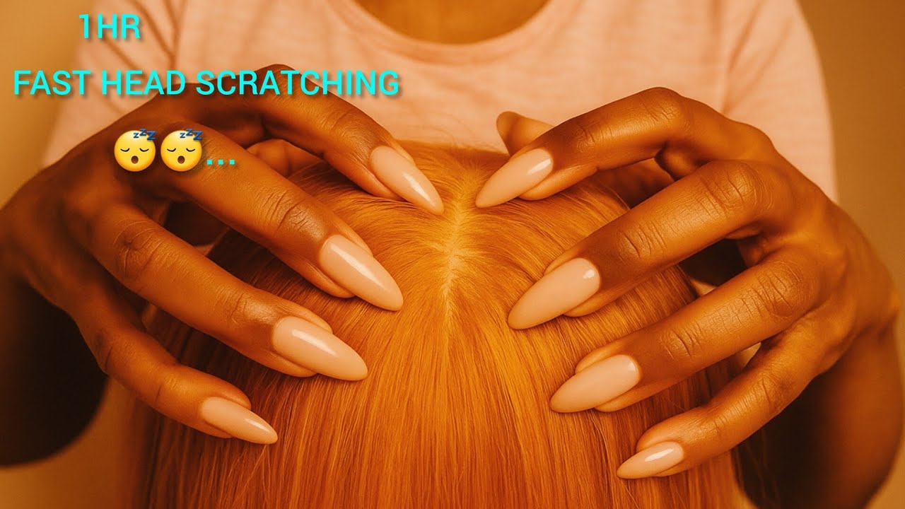 RELAXING HEAD SCRATCHING & SCALP CHECK/FAST-NO TALKING