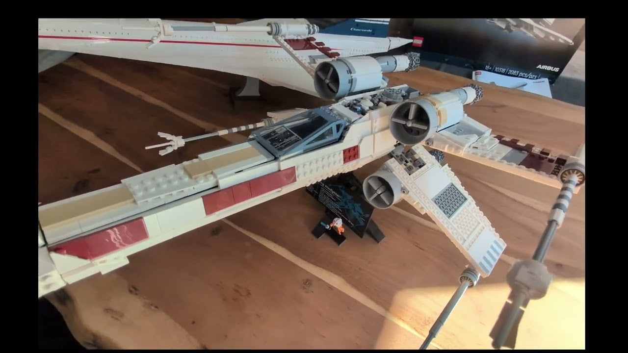 LEGO Concorde 10318 vs XWing 75355 Sizes