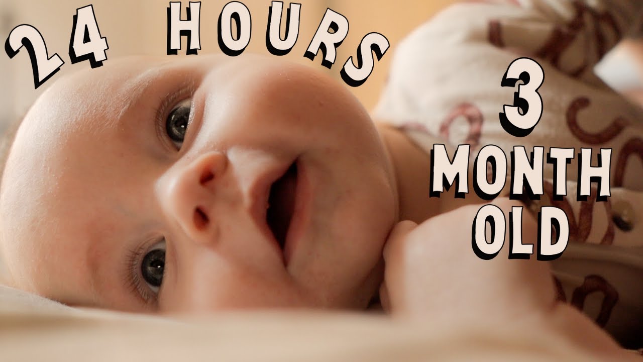 Full 24 Hours with a 3 Month Old Baby | Sleep Schedule, Routine, Development