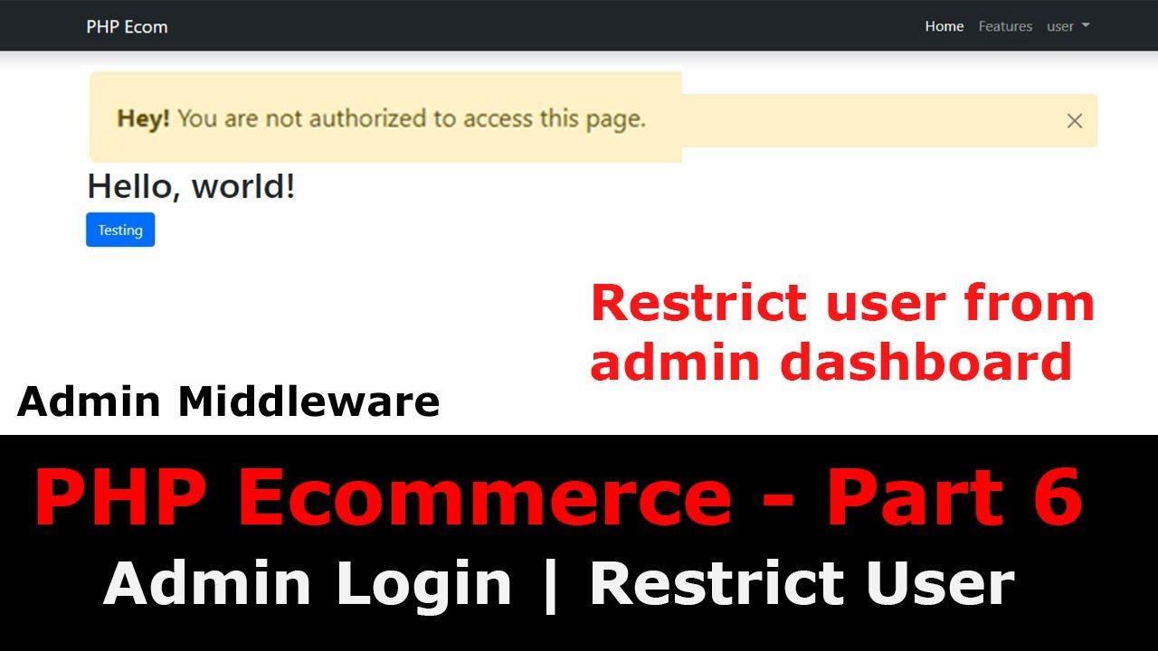 PHP для электронной коммерции, часть 6: Как создать вход в административную панель и промежуточно...
