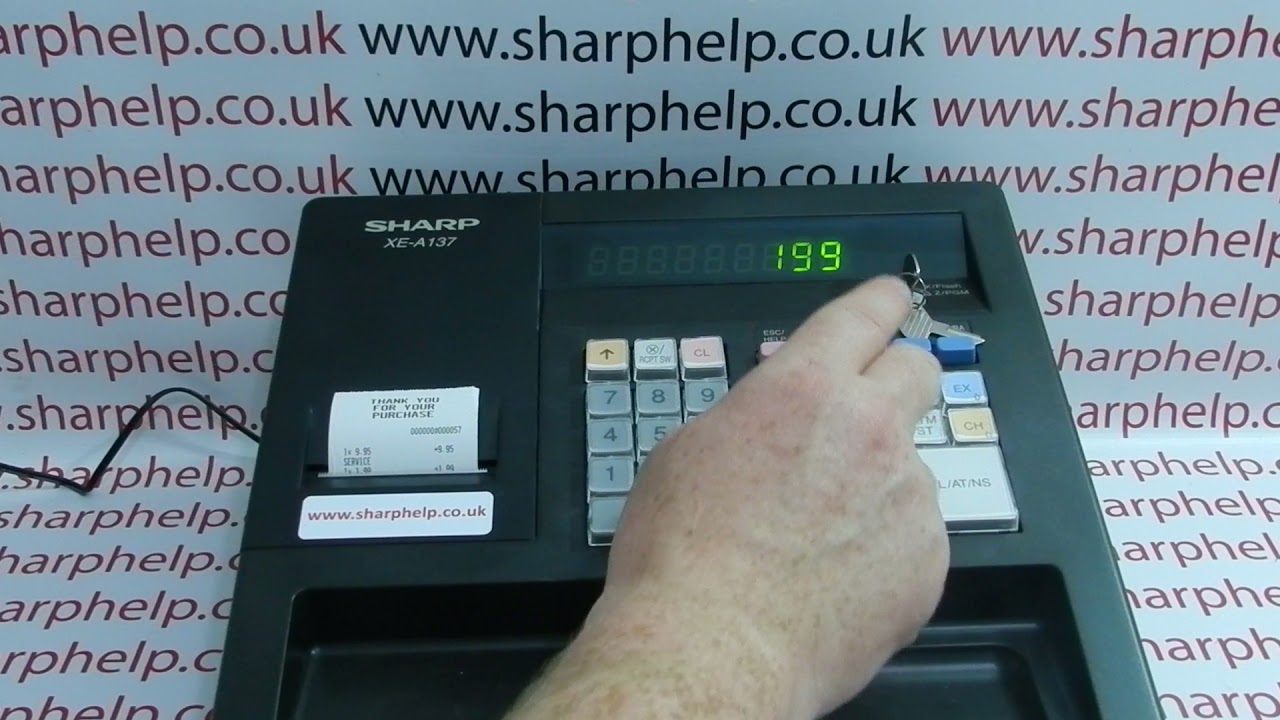 E35 Error Message Sharp XE-A137 / XEA137 / XE-A147 / XEA147 Cash Registers E 35 E 35