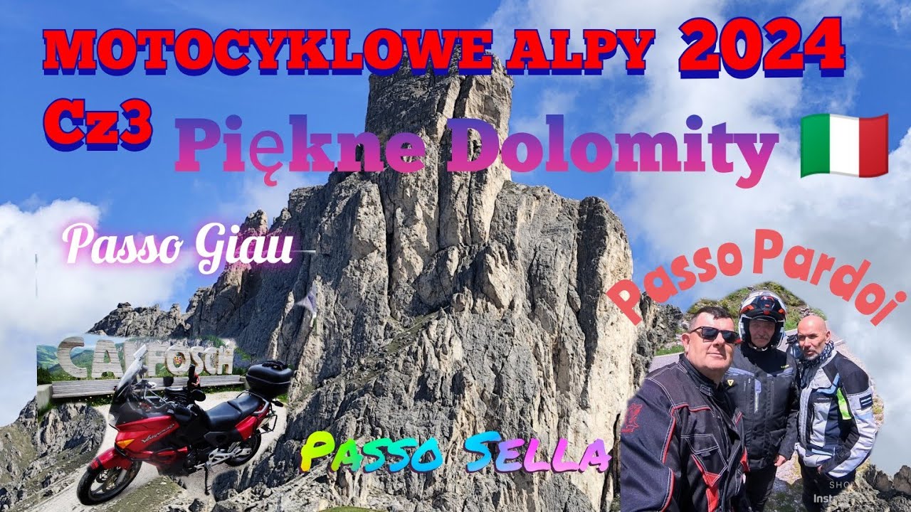 MOTOCYKLOWE ALPY (cz3 DOLOMITY) [ALPY,DOLOMITY,JEZIORO GARDA]#insta360#capcut
