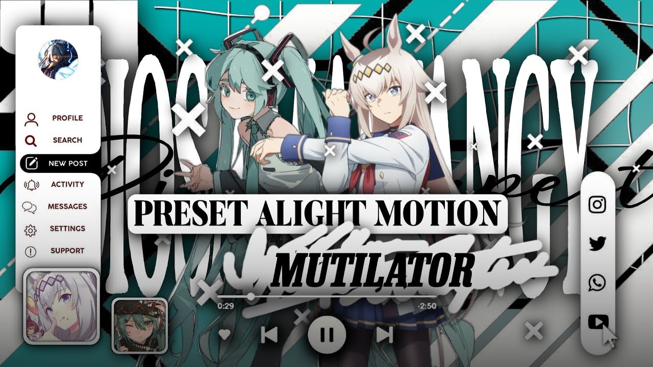 Preset Phonk Alight Motion | MUTILATOR🎶