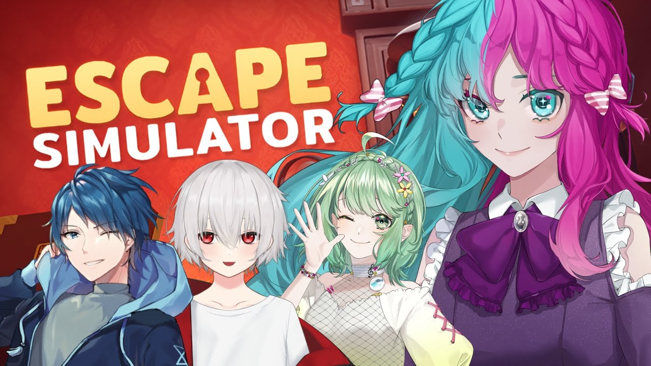 【Escape Simulator】 続！脱出！ part2 w/ユーリ3 あっぷる3 イオちゃん (2026/1/20 Twitchアーカイブ)【結リル / Musubi Lilou】