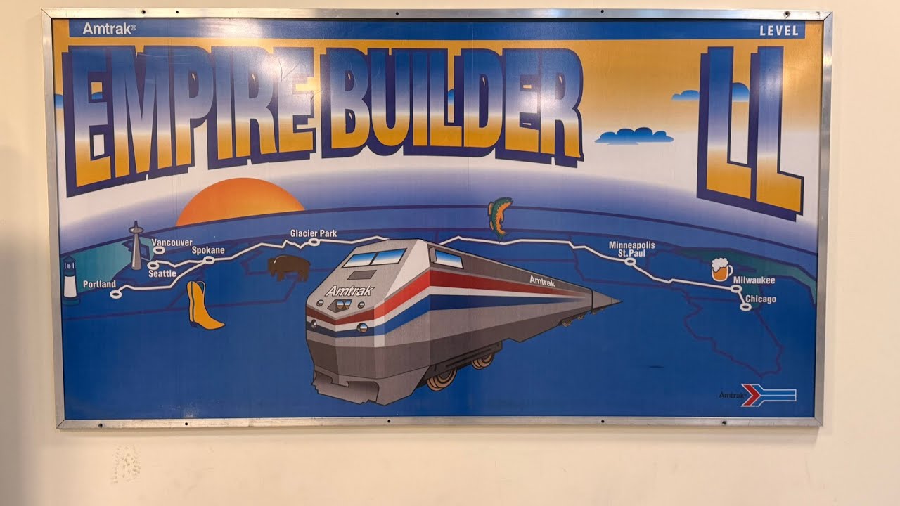 End of Train on Superliner Empire Builder. Amtrak duct tape fixes for equipment failures.