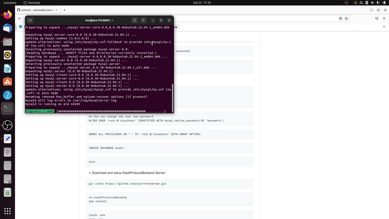 Installation instruction of eladr back end